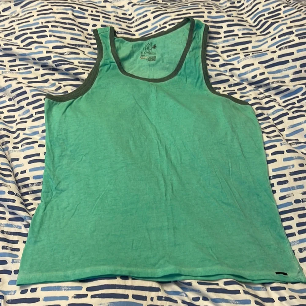 On the Byas mint green tank top - Picture 1 of 4